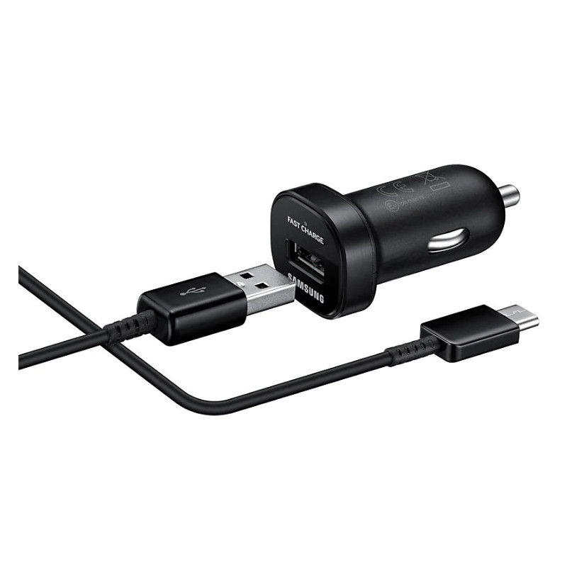 Mini chargeur allume-cigare Rapide 2A double sortie avec cable micro USB  Noir - KOX Maroc