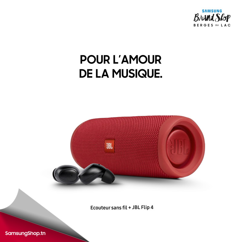 JBL Flip 4 Enceinte Bluetooth portable - 2 x 8 W - étanc