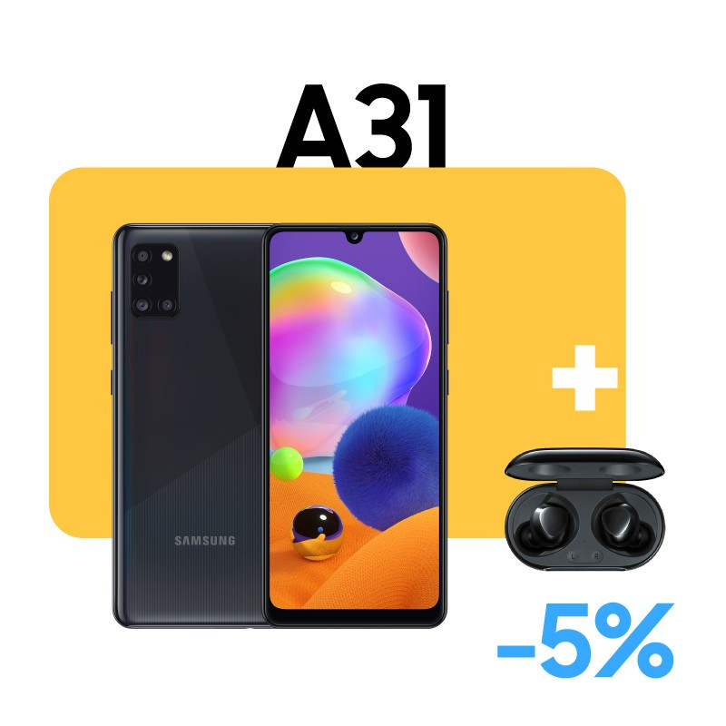 Galaxy A31 + Buds Plus Galaxy A31 + Buds Plus