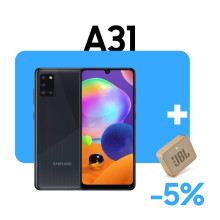Galaxy A31 + JBL Go 2