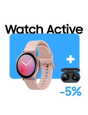 Galaxy Watch Active Rose + Buds Plus