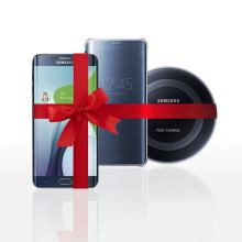 Samsung GALAGXY S6 edge Plus + Flip cover + Chargeur Sans fil rapide