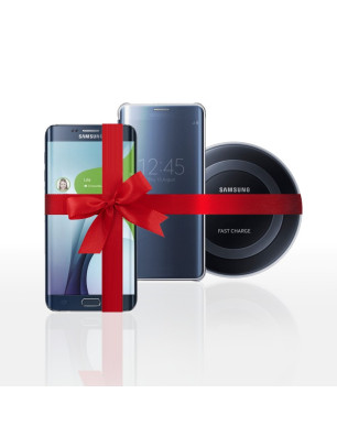 Samsung GALAGXY S6 edge Plus + Flip cover + Chargeur Sans fil rapide