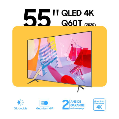 Téléviseur intelligent QLED 4K  55"Q60T  2020