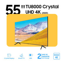 55 Pouce TU8000 Crystal UHD 4K Smart TV (2020)