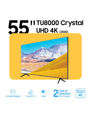 55 Pouce TU8000 Crystal UHD 4K Smart TV (2020)