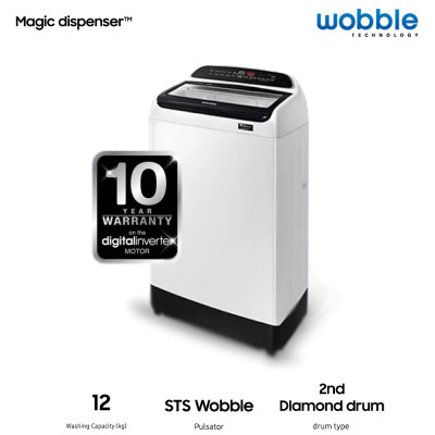 Machine à laver top load wash 12kg - Blanc