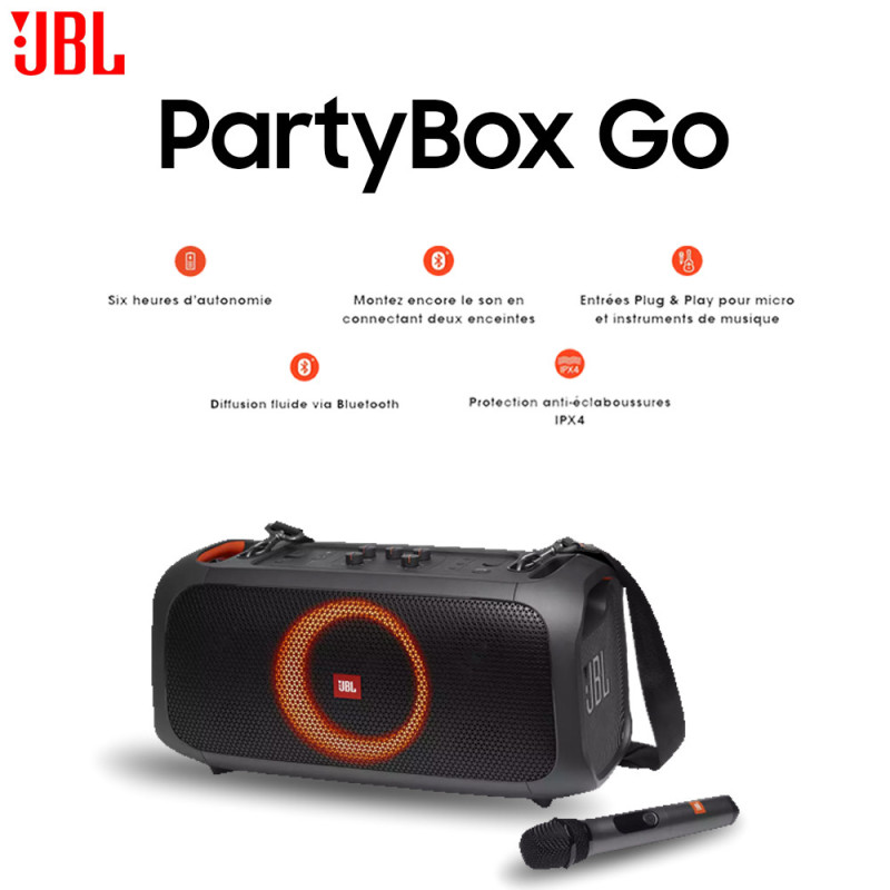 JBL PartyBox Go prix Tunisie - Samsung Brand Shop Lac 1-2 Couleur Noir