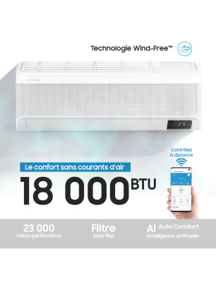 Climatiseur Mural avec Wind-Free™, 18,000 BTU