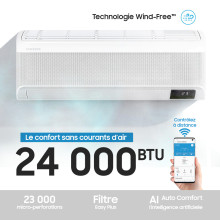 Climatiseur Mural avec Wind-Free™, 24,000 BTU