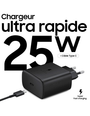 Chargeur secteur fast blanc type ( c ) , 25W