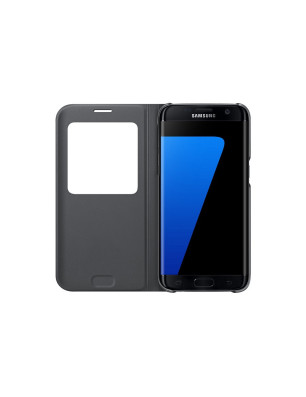 Etui S View Noir pour Galaxy S7 edge