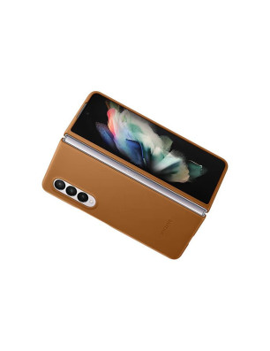 Coque en cuir Galaxy ZFold 3