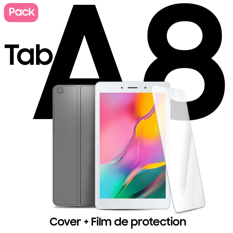 Package Galaxy Tab A8 pouces + Film + Étui