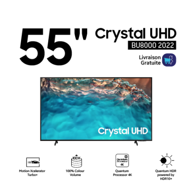 55" BU8000 Crystal UHD Smart TV (2022)