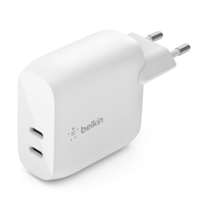 Chargeur secteur Belkin avec 2 ports USB-C 40 W