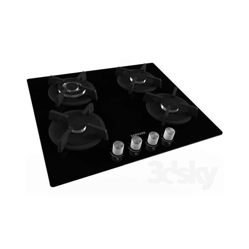 SAMSUNG PLAQUE DE CUISSON GAZ GN642FFGD Couleur Noir