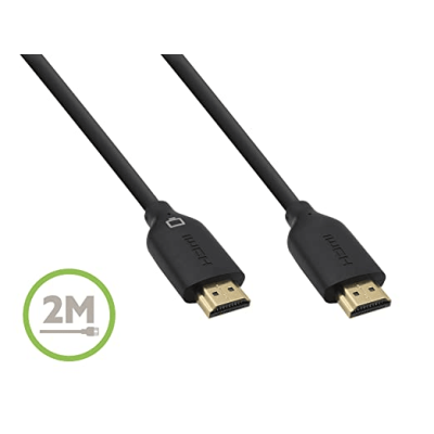 Câble HDMI haute vitesse Belkin avec Ethernet - 2 mètres (noir)