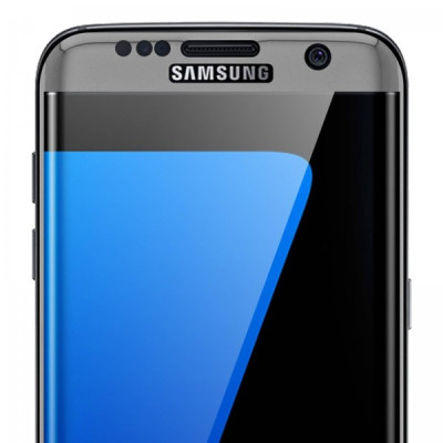 Film en verre trempé 0.3mm Anti-explosion à cotés incurvé Écran Full Protect - Noir pour Samsung Galaxy S7 Edge