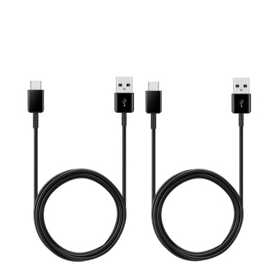 SAMSUNG Câble USB-A vers USB Type-C - 150cm (Pack de 2 câbles) pour Smartphone et Tablette