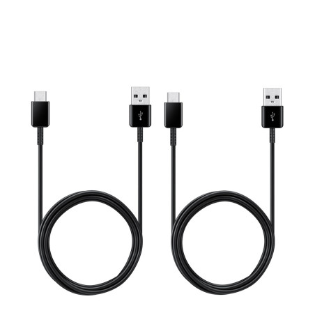 SAMSUNG Câble USB-A vers USB Type-C - 150cm (Pack de 2 câbles) pour Smartphone et Tablette