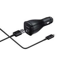 Chargeur voiture rapide : double port USB