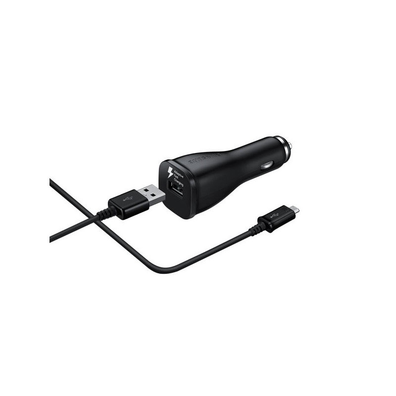 Chargeur voiture rapide avec un port USB en ligne - Samsung Brand Shop  Couleur Noir