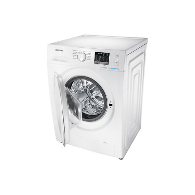 Machine à laver frontale ecobubble, 8 kg Blanc + un sèche linge offert 