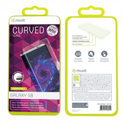 Film muvit, Curved, Verre Trempé galaxy S8