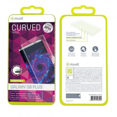 Film muvit, Curved, Verre Trempé galaxy S8+