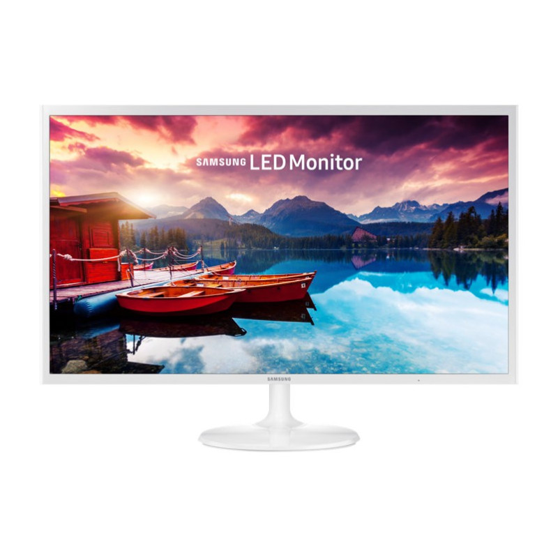 Moniteur blanc HD de 32" au design ultra-mince