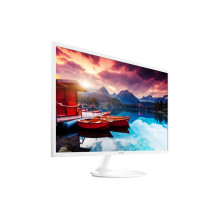 Moniteur blanc HD de 32" au design ultra-mince