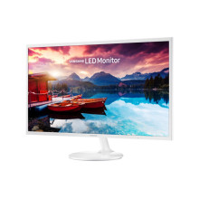 Moniteur blanc HD de 32" au design ultra-mince