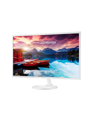 Moniteur blanc HD de 32" au design ultra-mince