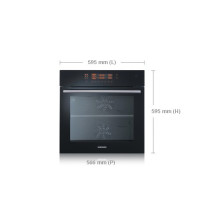 Four encastrable pyrolyse Multi Twin Convection