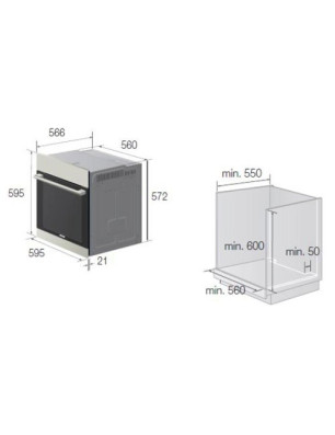 Four encastrable pyrolyse Multi Twin Convection