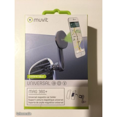 Muvit support voiture Mag 360+ Magnetique Grille Rotule