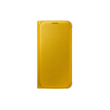 Flip wallet cover Galaxy S6 Jaune