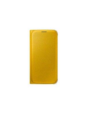 Flip wallet cover Galaxy S6 Jaune