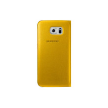 Flip wallet cover Galaxy S6 Jaune