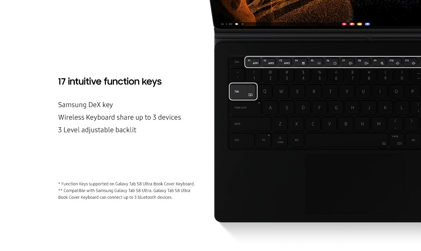Galaxy Tab S8 Ultra Book Cover Keyboard prix tunisie