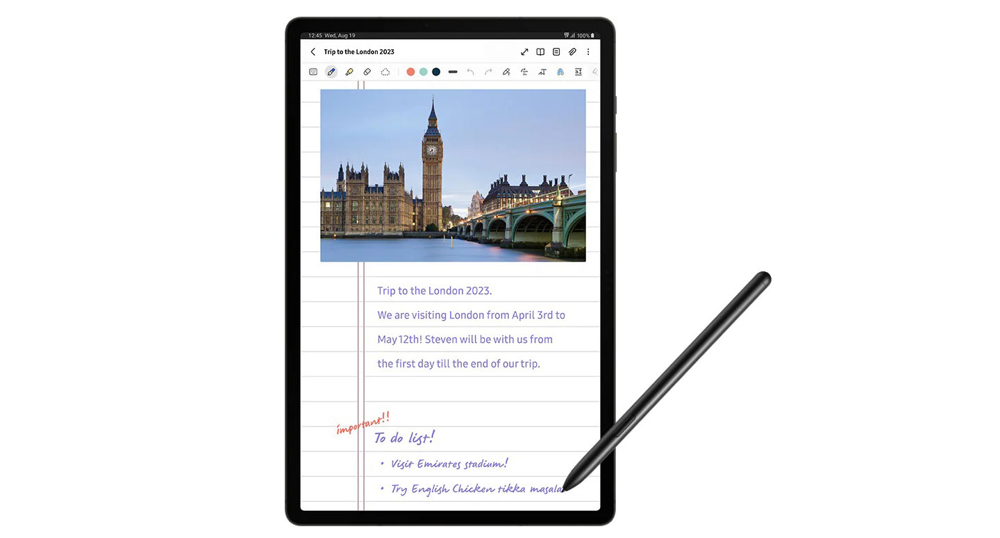 Galaxy Tab S9 Couleur Noir